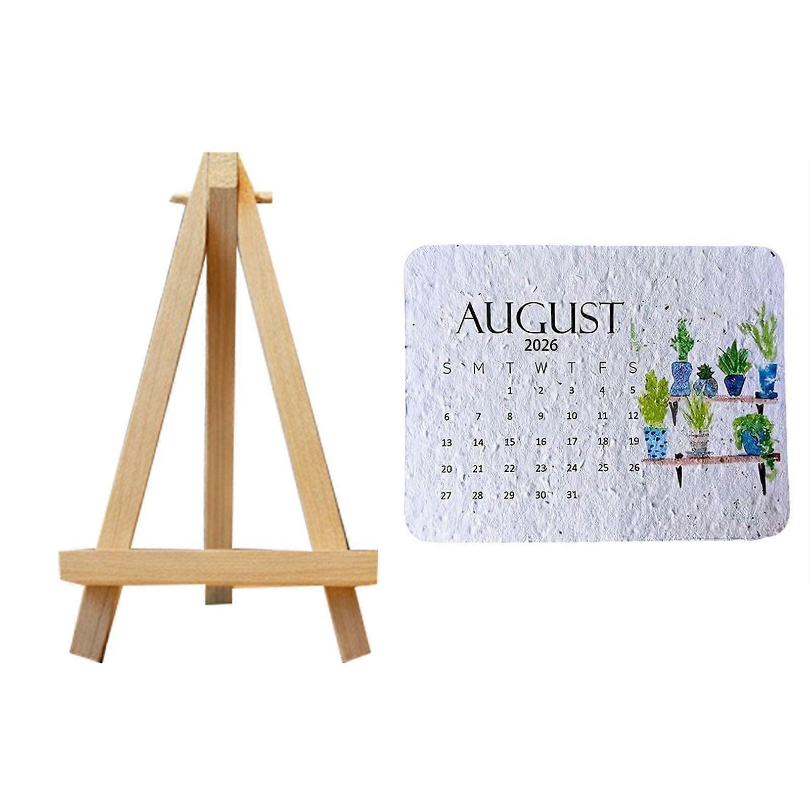 2026 Grow Your Own Flowers Calendar Biodegradable Usage Infused Pages Perfect For Office Home Decorations Projects Use Multicolor