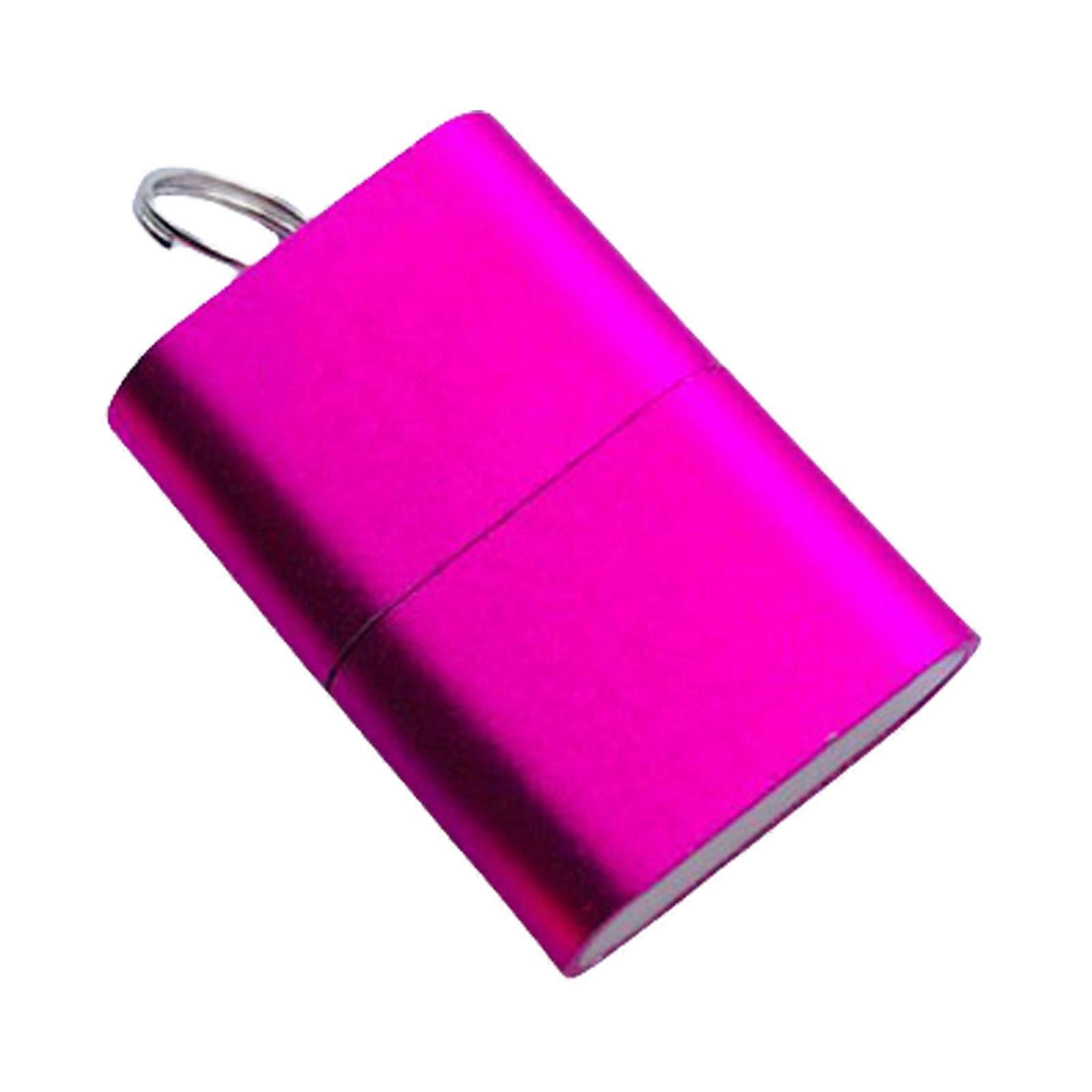 USB2.0 TF Card Reader for PC Memory Card to USB Adapter Card Reader for Camera Memory Card Reader Simultaneously Read  Rose red
