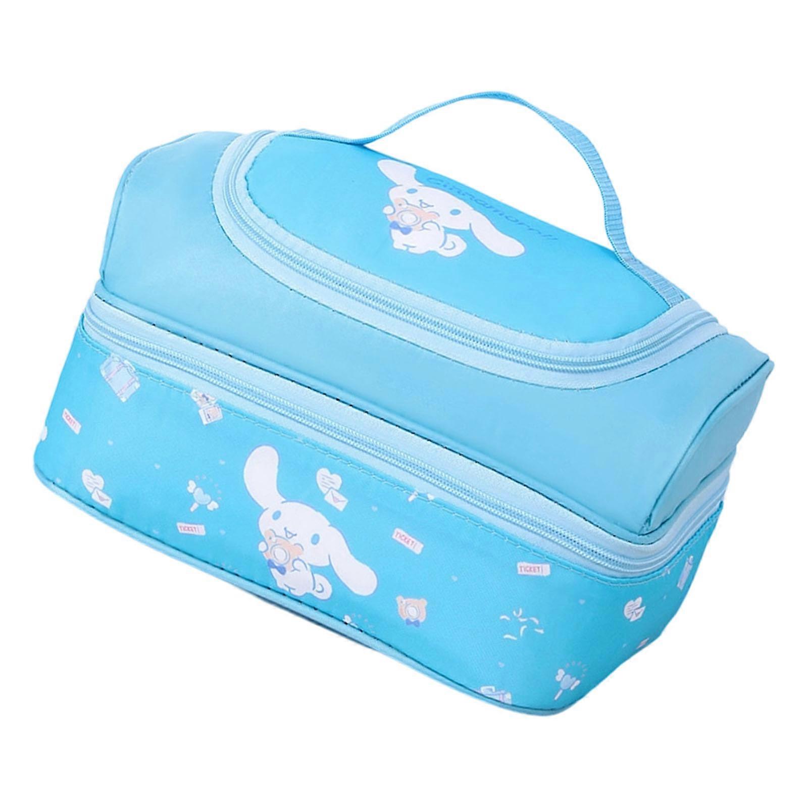 Portable Handheld Insulated Lunch Bag Thermal Waterproof Thickened Handbag Cute Cartoon Pattern Storage Container Multicolor