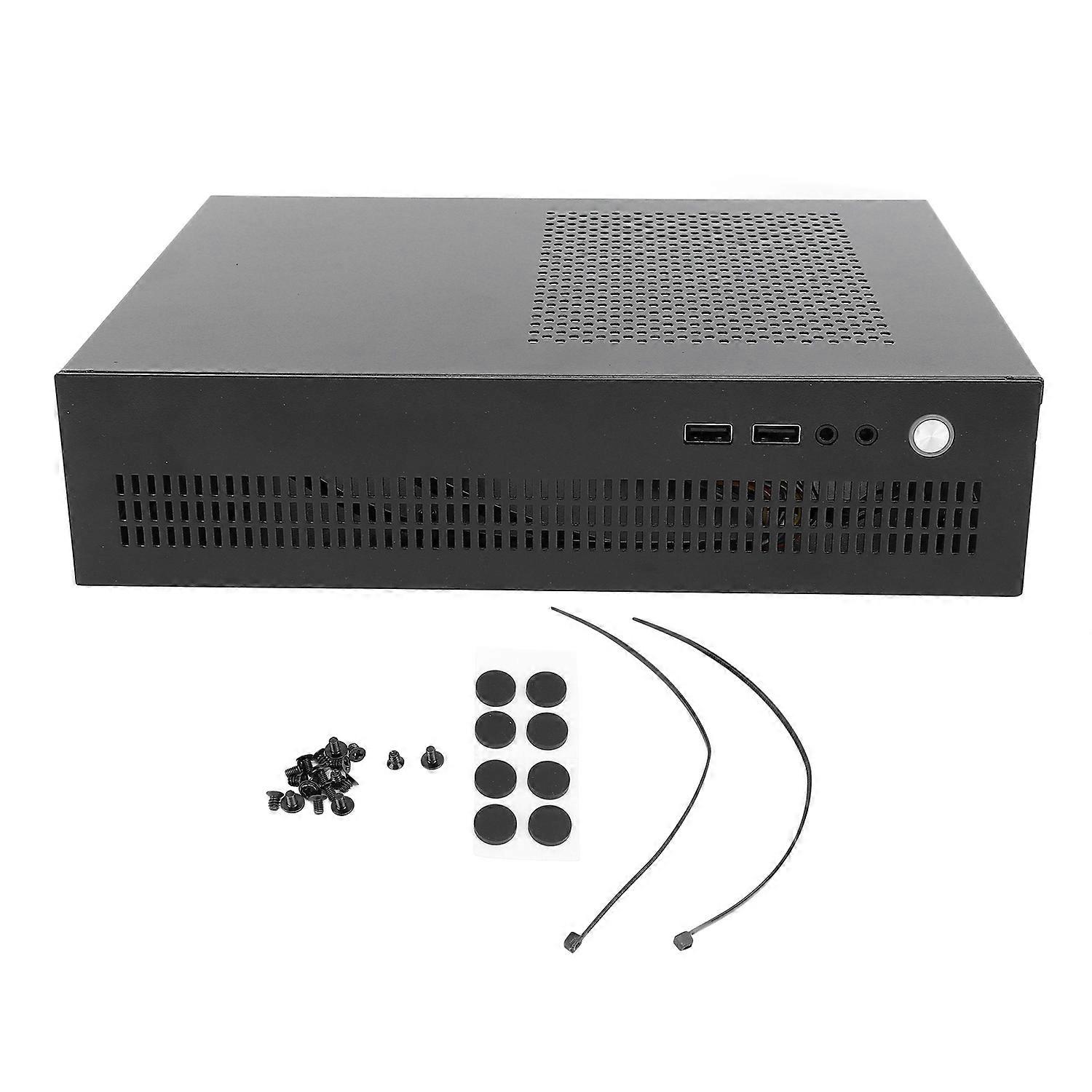 Small ITX Case Steel Support SSD 50mm CPU Cooler Compact PC Case with USB 2.0 Interface for Gaming C