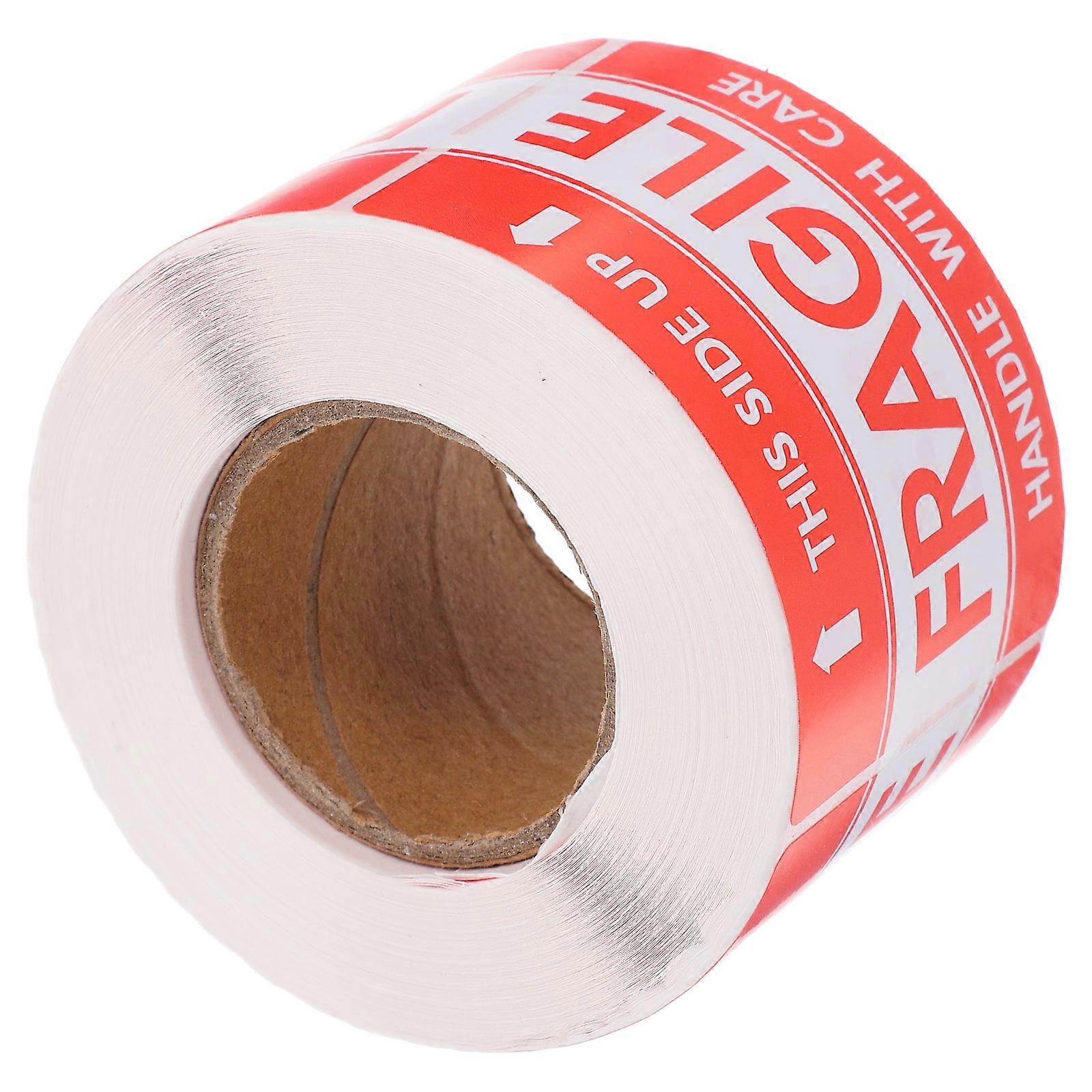 Packaging Stickers Fragile Sticker for Caution 1 Roll Paper and Sticker