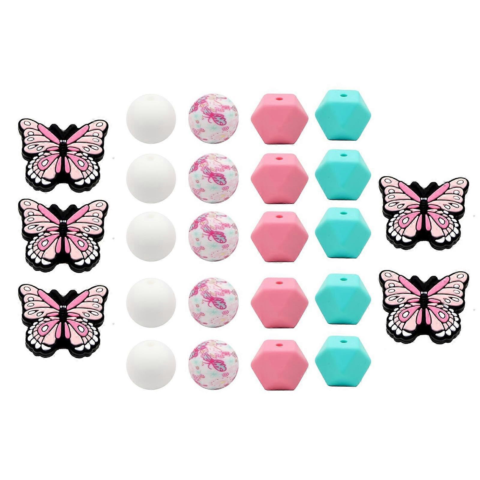 Creative Silicone Beads for DIY Keychain Making Unlocks the Possibilities with Various Shapes and Colors for Crafting Multicolor