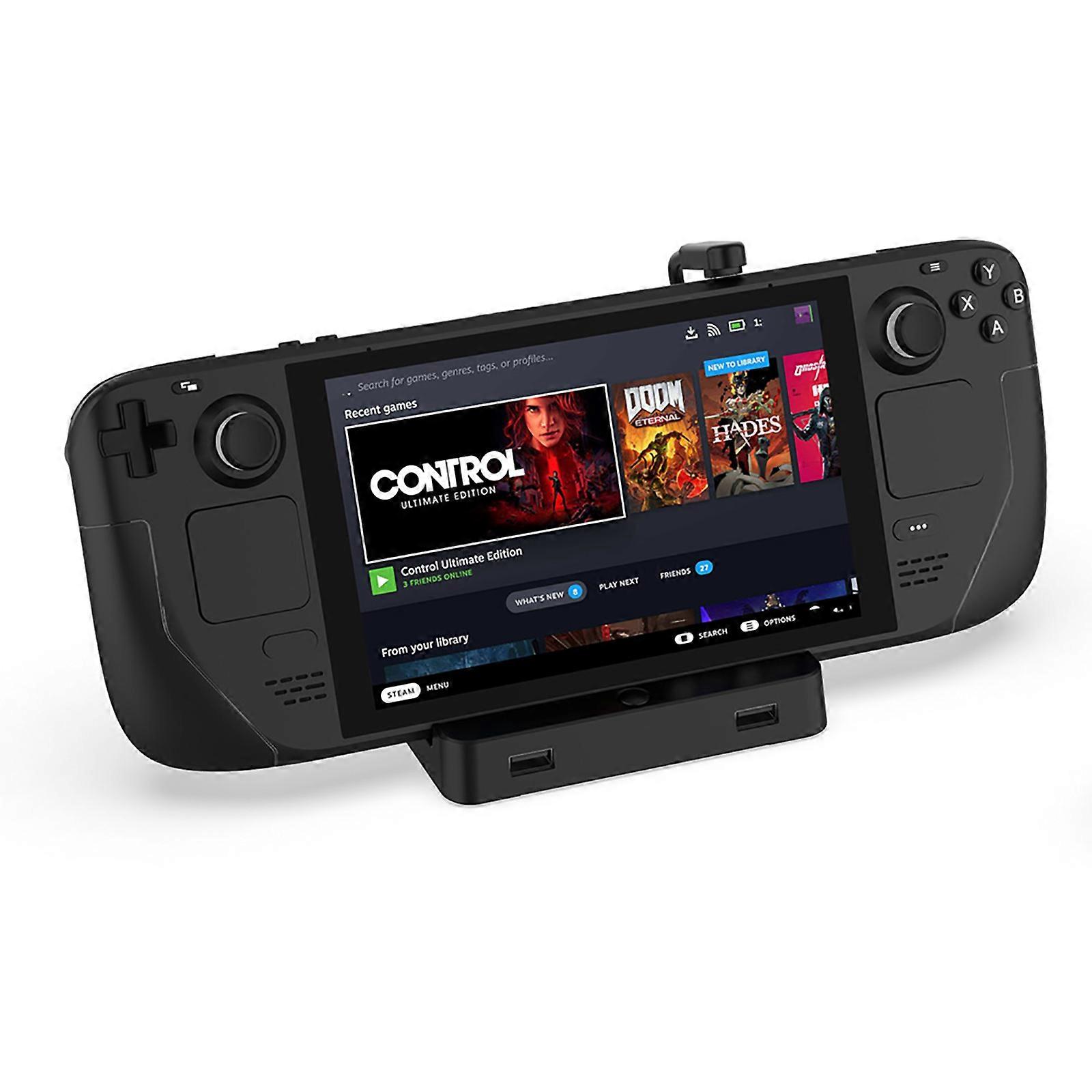 Enjoy HighQuality Graphics Gigabit Ethernet Port Fast Connectivitys4K@60Hz HDMI2.0 Docking Station For SteamDeck Console Multicolor