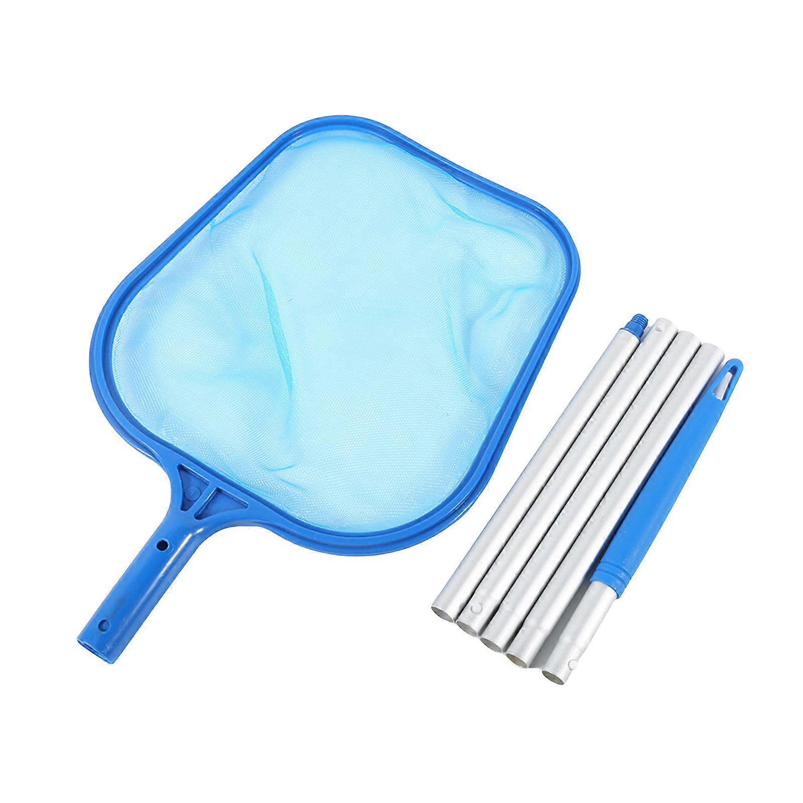 Telescopic Pool Skimmers Net Fine Meshing Rake Net Pond Leaf Cleaner Supplies for Swimming Pool Leaf Cleaning Fountains Multicolor