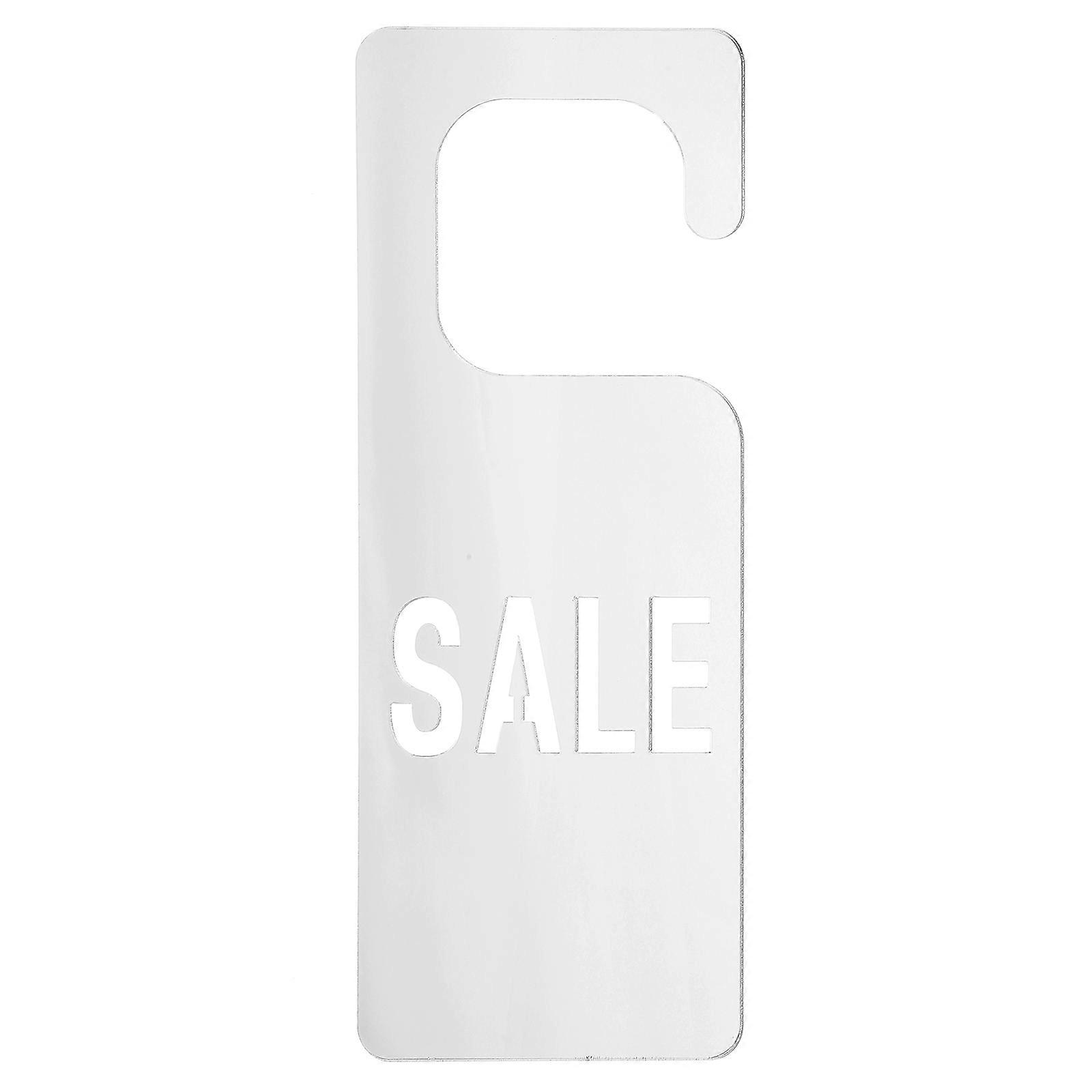 Acrylic Card Hanging Advertising Function 3Pcs Silver Mirror Tags