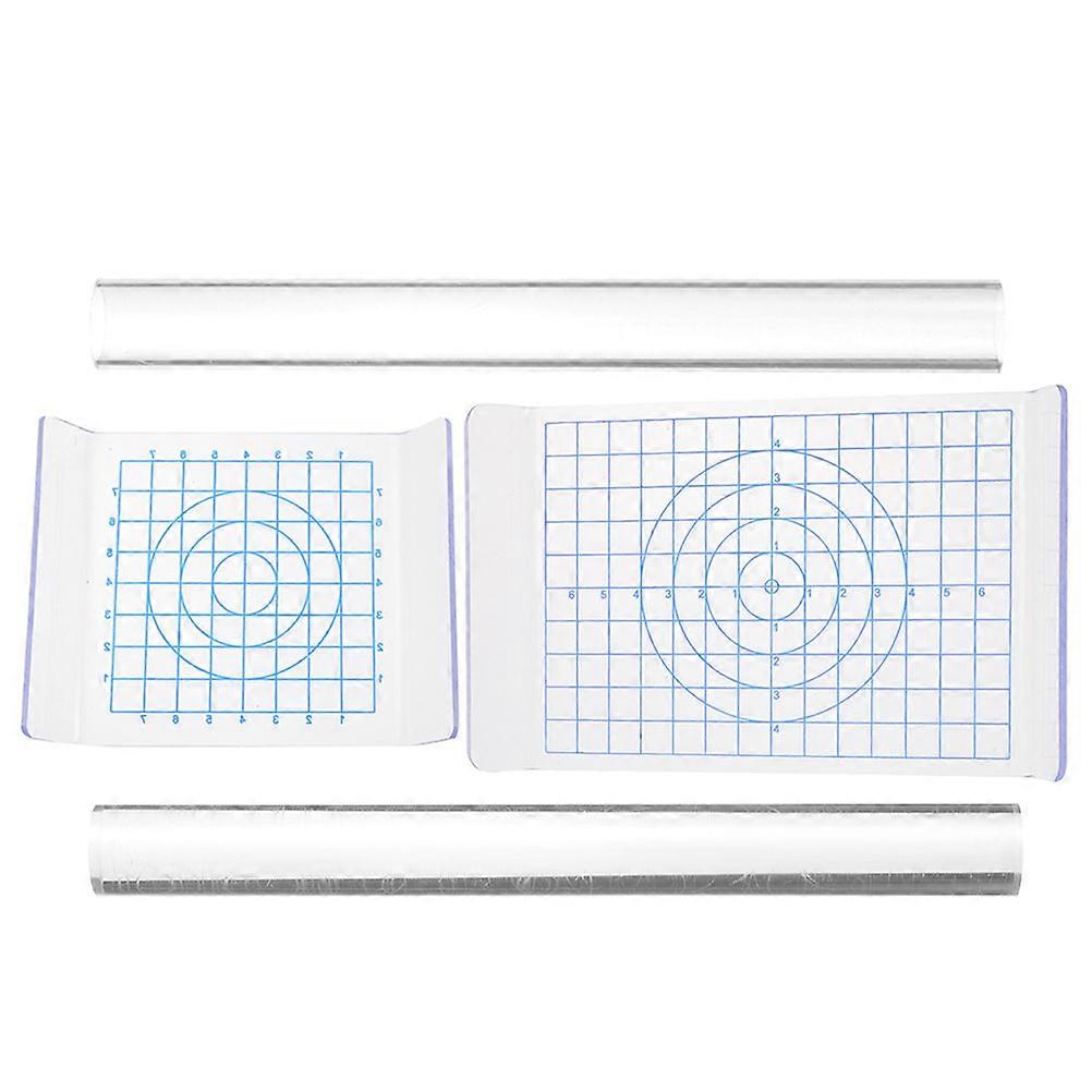 Polymer Clay Tools Acrylic Clay Pressing Plates for DIY 1Set Assorted Color