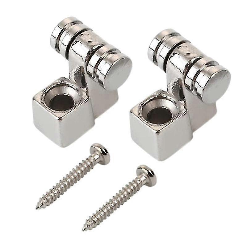 2 Pcs Roller Guitar String Tree Guides Retainers with Mounting Screws