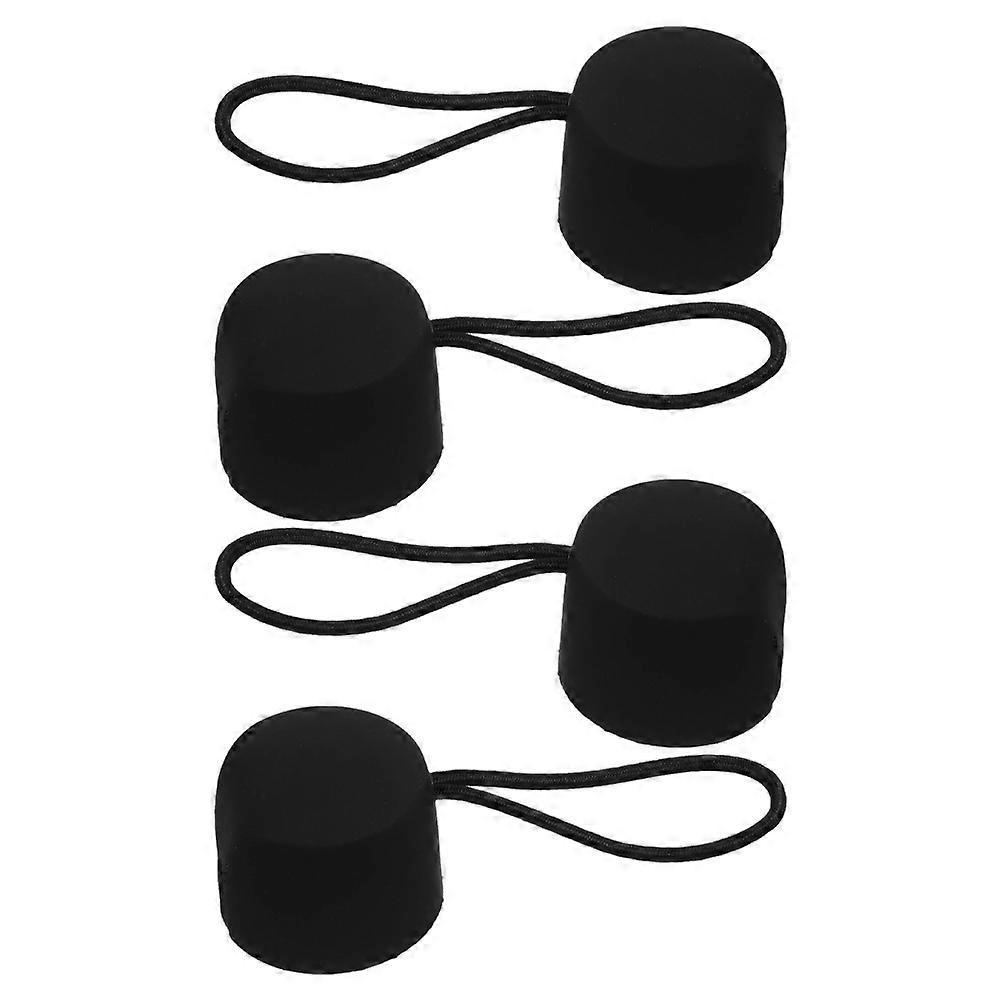 Black Plastic Umbrella Handle Grip for Rain Umbrella Replacement 4Pcs