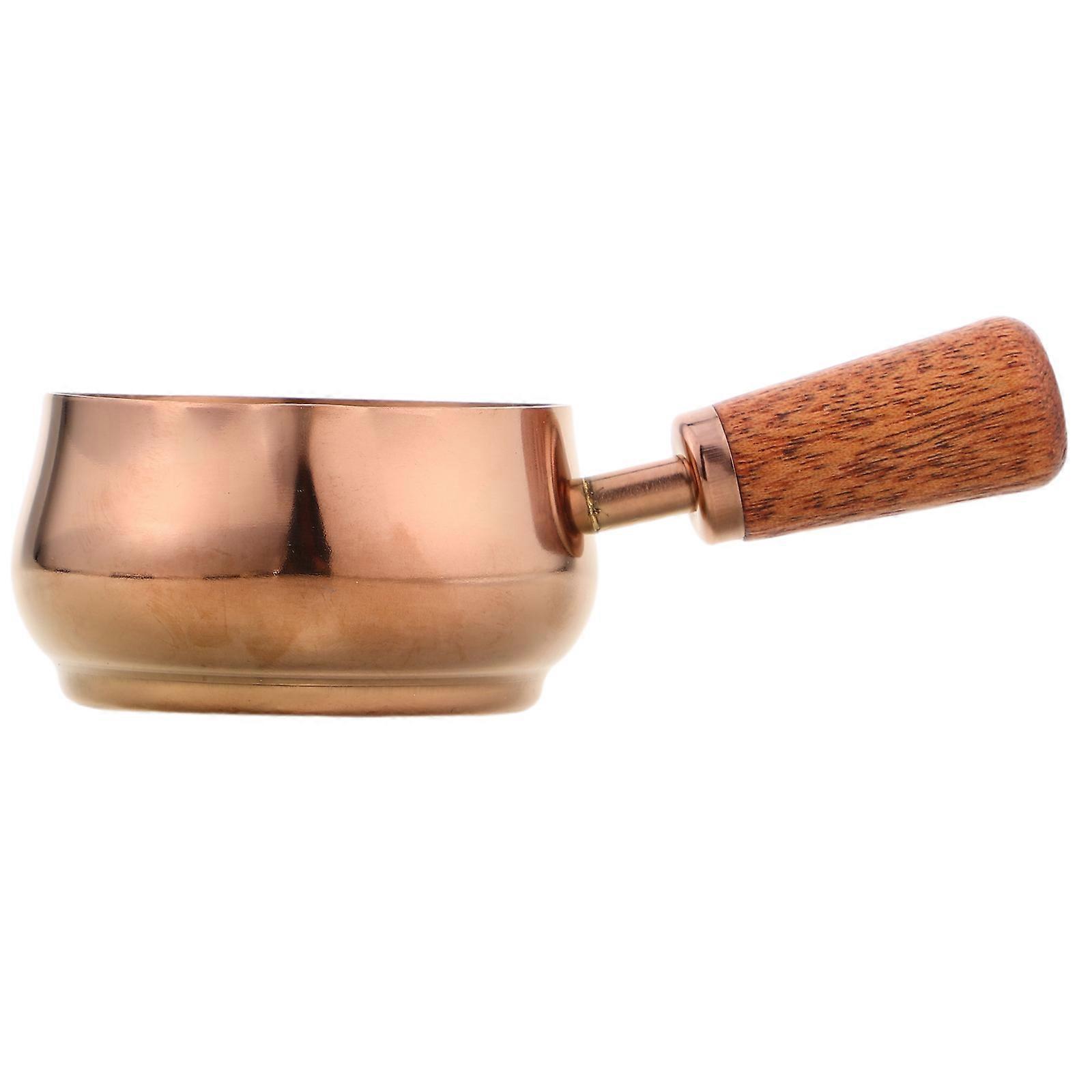 Stainless Steel Sauce Cup with Wood Handle for Precise Sauce Serving 60 Ml