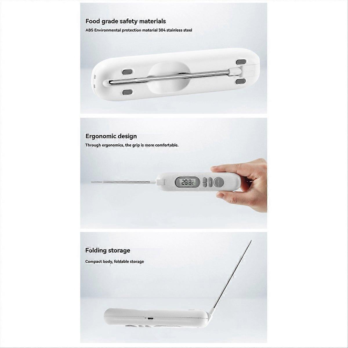 Food Thermometer LCD Digital Rechargeable Thermometer