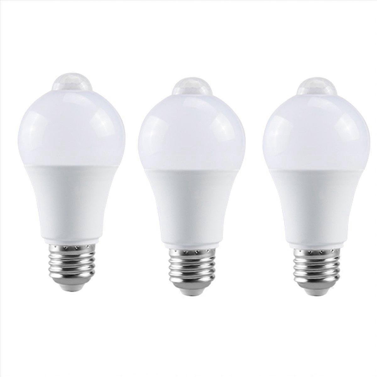 85-265V E27 PIR Motion Sensor Lamp 12W Bulb White Light