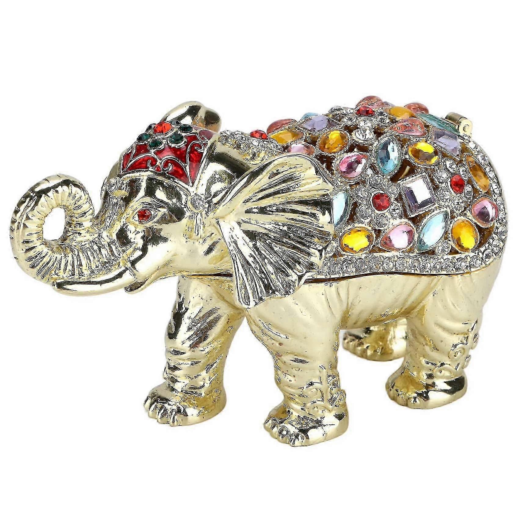 Decorative Ring Trinket Holder Elephant Keepsake Display Box
