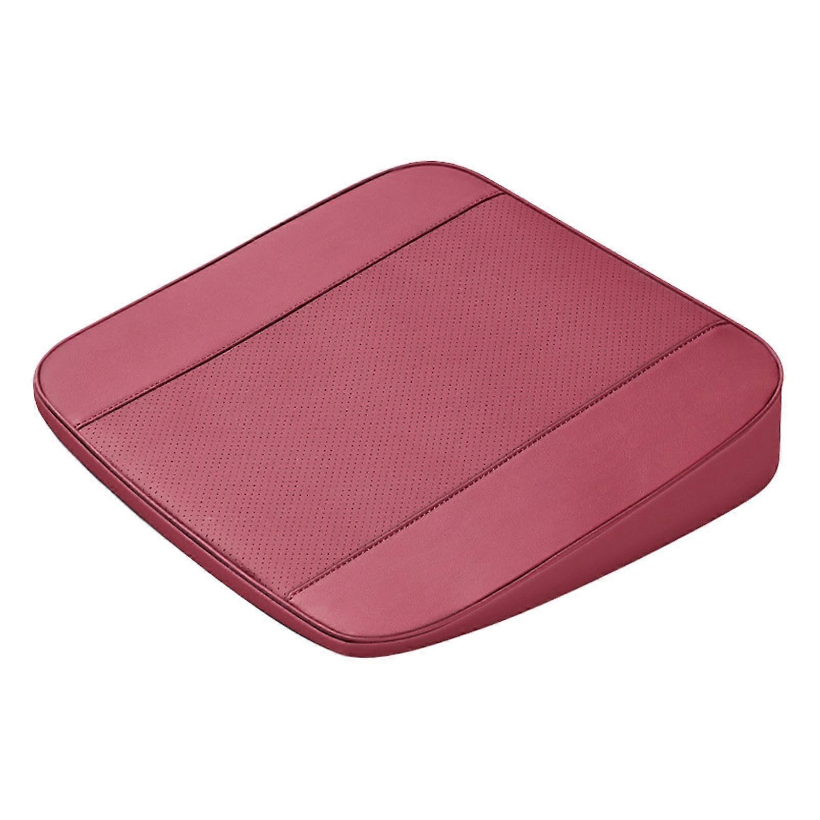 Car Seat Cushion for Height Increase with Ergonomic Posture Support, NonSlip Base, Claret