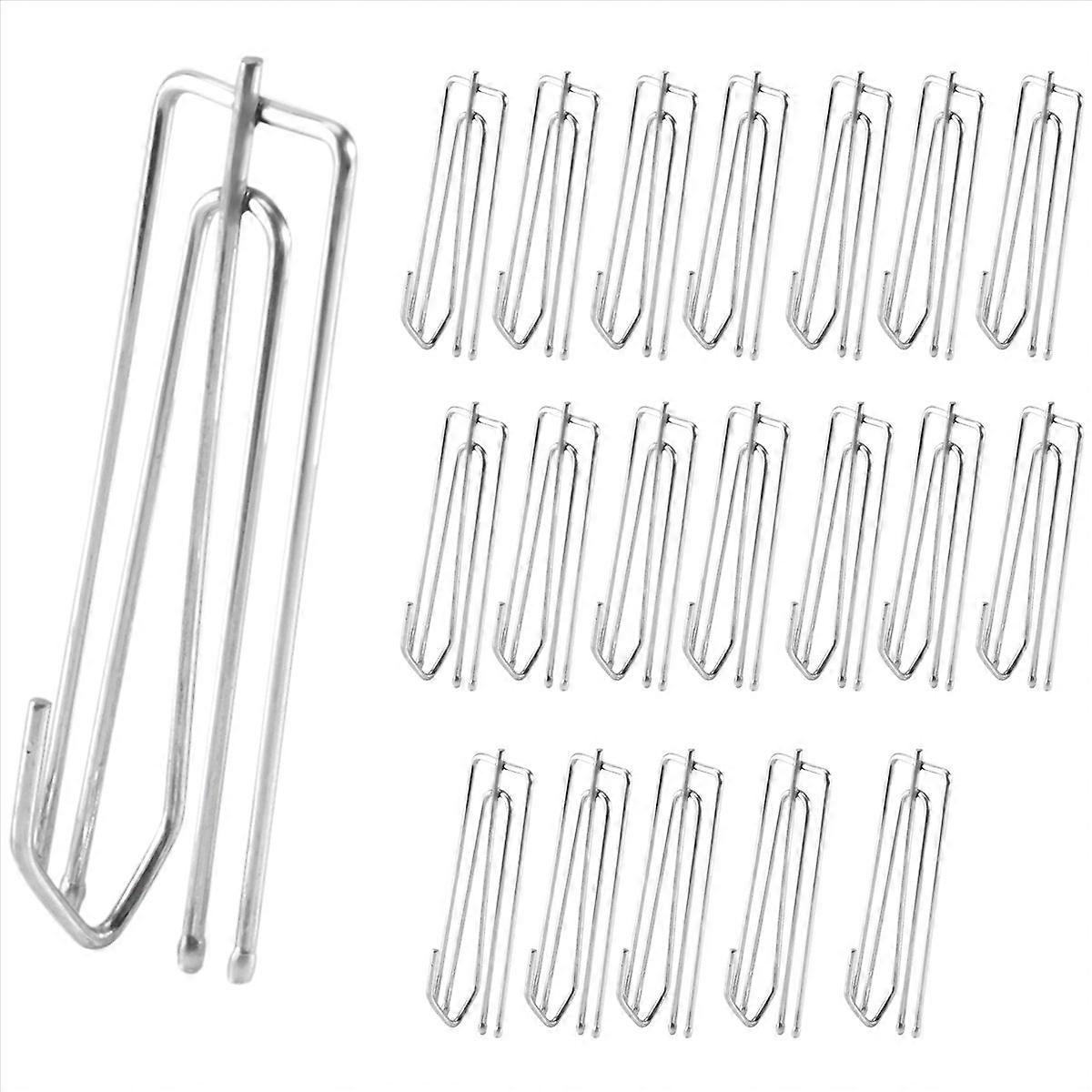 Cortinas com 4 pontas e pregas, 20 ganchos para cortinas