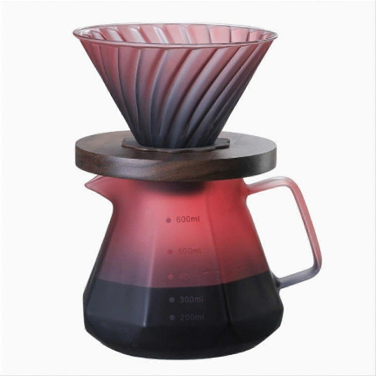 Coffee Filter Hand Drip Pot Percolators Borosilicate Glass