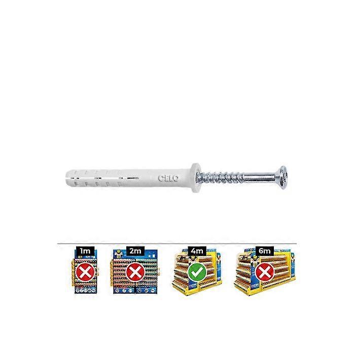 Puhallustulppa, litteä pää, Din Np 5x50 100 Uni. Celo