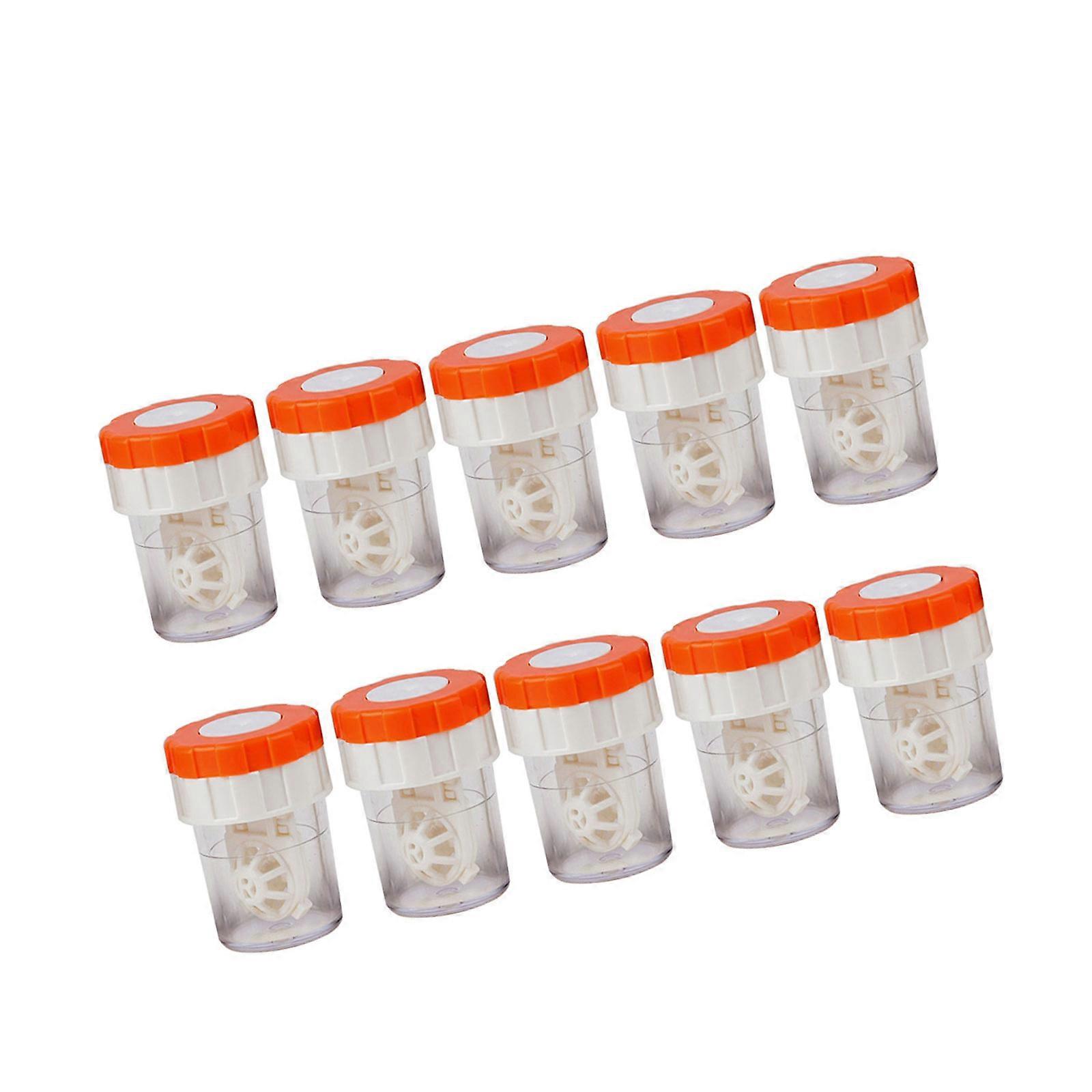 Multi Function Contact Lenses Cleaner Manual Rotation System Suitable for Both Standard and Colored Lenses Daily Use  Yellow