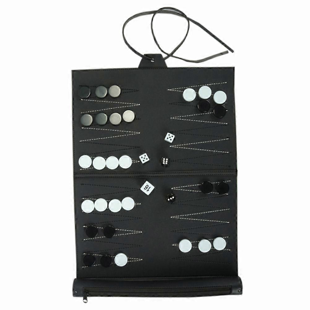 Backgammon Set Portable Chess Toys for Kids Foldable Board 2Sets