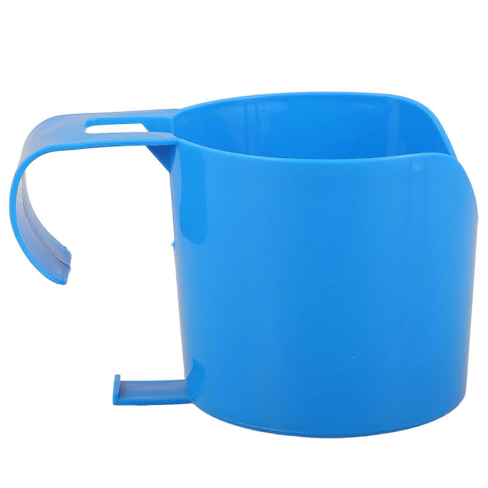 Pool Side Plastic Cup Holder Blue Drink Holder for Above Ground Pools