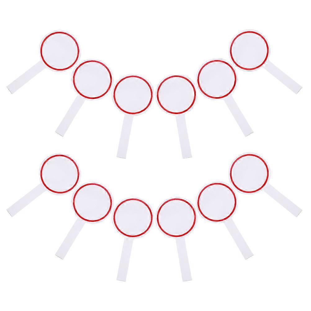 Foam Scoreboard Handheld Single Side for DIY Use 12Pcs Red Scoreboards