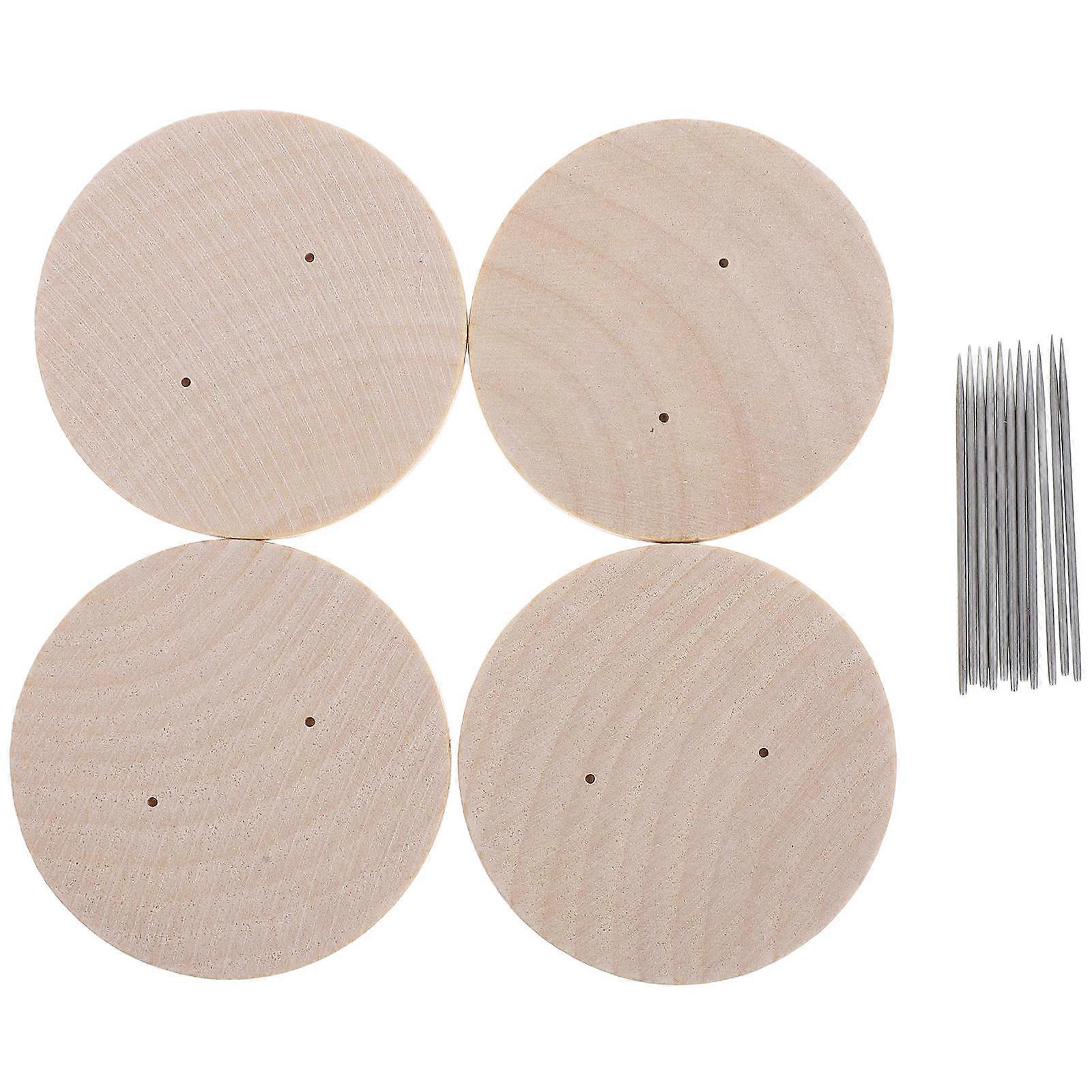 Crochet Doll Base Wooden Stand Rectangular Base Display Support 4Sets