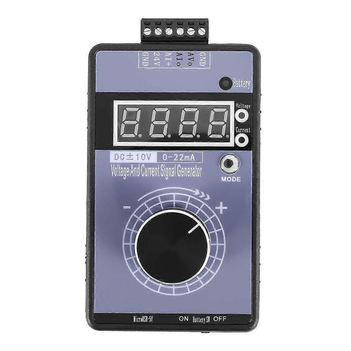 25-26 Precision 4-20MA Current Voltage Signal Generator, Analog Simulator for PLC and Panel Debugging, Fr