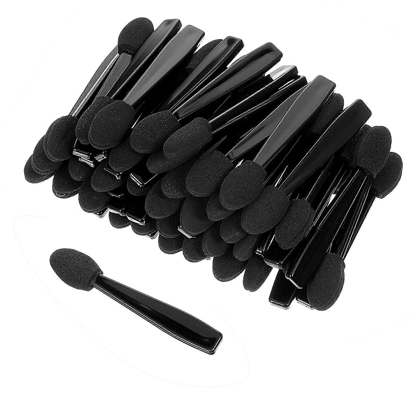 120pcs Disposable Eyeshadow Applicator Sticks, Mini Sponge Brushes for Precise Makeup and Nail Art