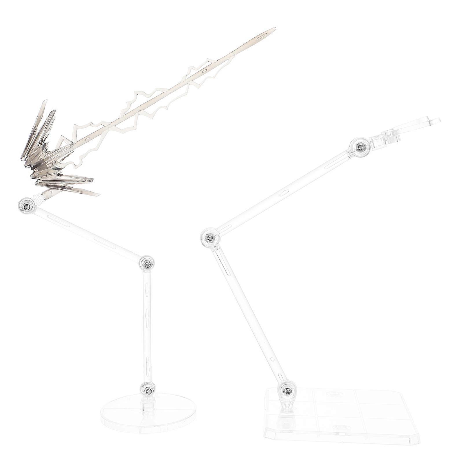 Action Figure Stand Adjustable for Model Support 1Set Black Plastic