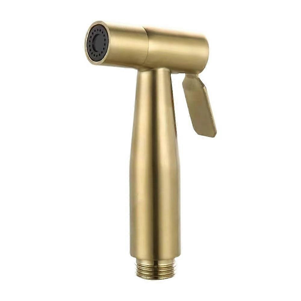 Gold  Pressure Shower Head Set with Adjustable Spray and CorrosionResistant Finish