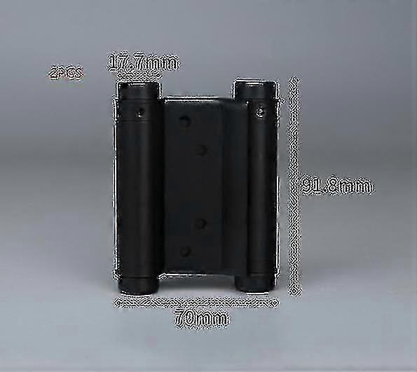 Double Action Spring Hinge, Stainless Steel Double Action Spring Butt Hinges Black,2pcs-Yvan