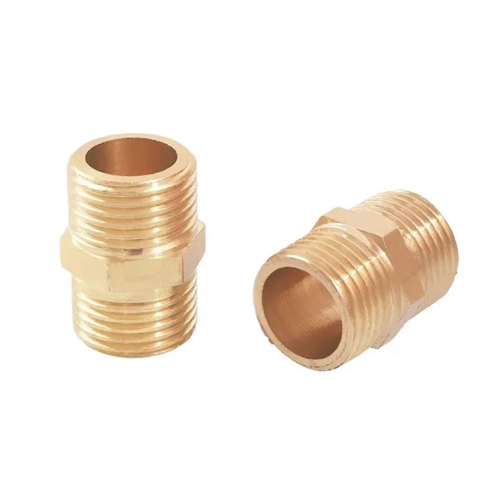M14x1.5 Brass Hex Nipple Pipe Fitting Male to Male Connector Adapter 1pc Equal Thread Specifications