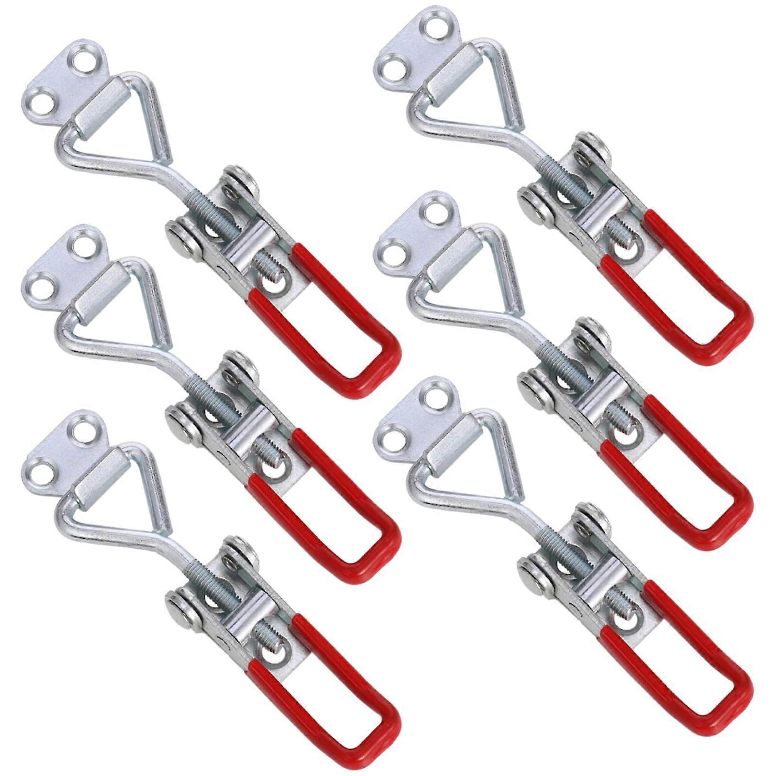 6 Pack Heavy Duty Toggle Latch Clamp 360lbs Adjustable for Door Cabinet Box Case Trunk