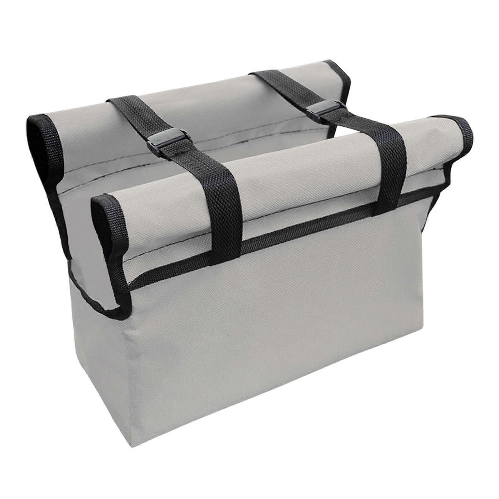 Folding Ladder Tool Bag Organizer with Easy Attachment and Quick Access, Gray