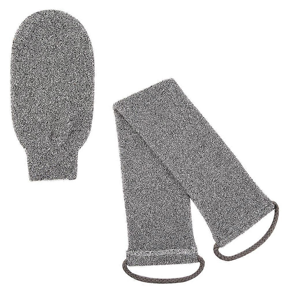 Bath Skin Glove Comfortable Exfoliating Cleaning Scrubber 2Sets for Home Use