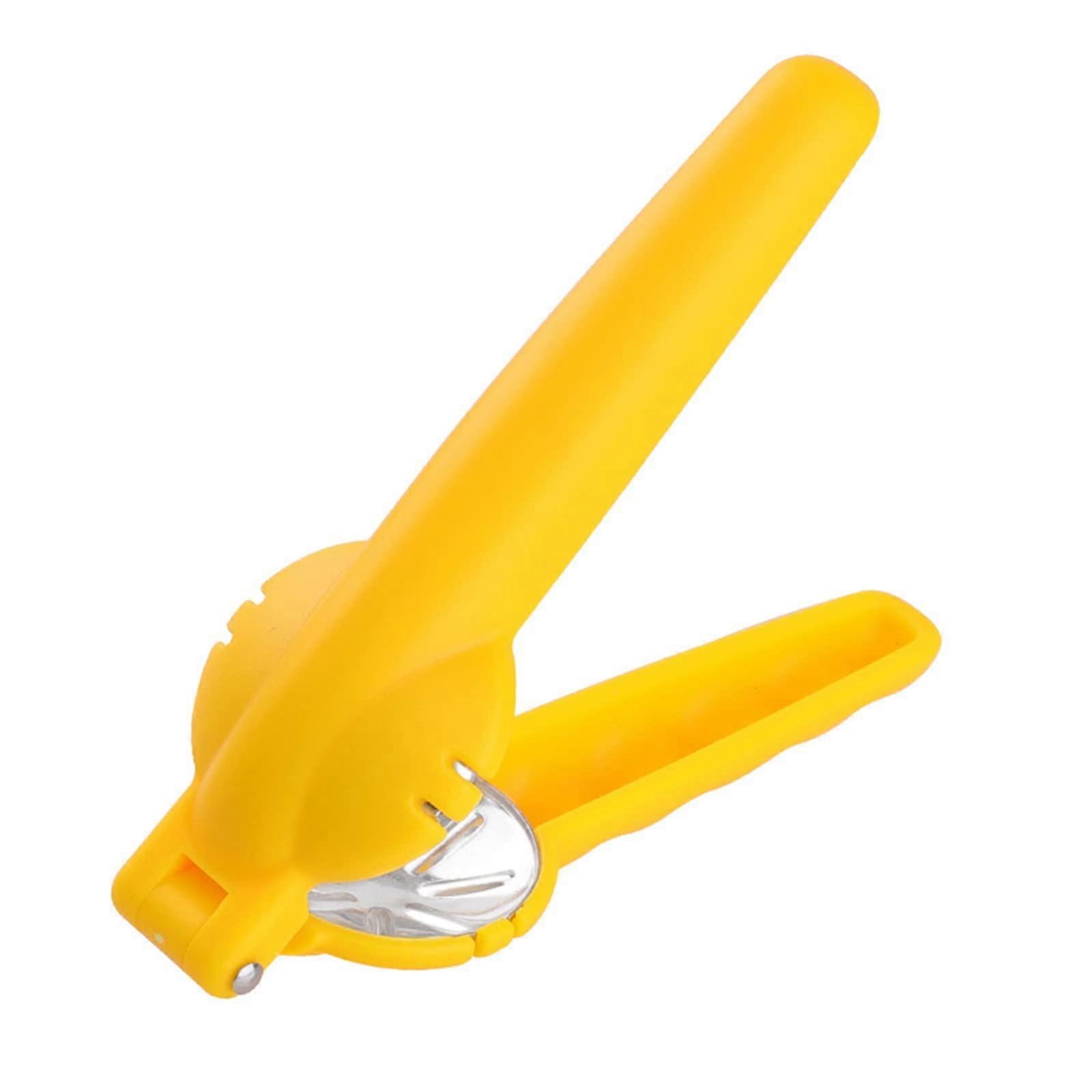 Stainless Steel Nut Cracker and Chestnut Cutter, 2 in 1 Heavy Duty Ergonomic Walnut Pliers, Yellow