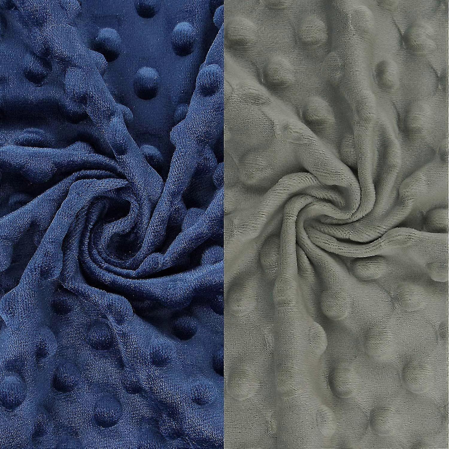 Ultra Soft Minky Dot Changing Pad Cover 2 Pack (Gray+Navy, 2 Pack)