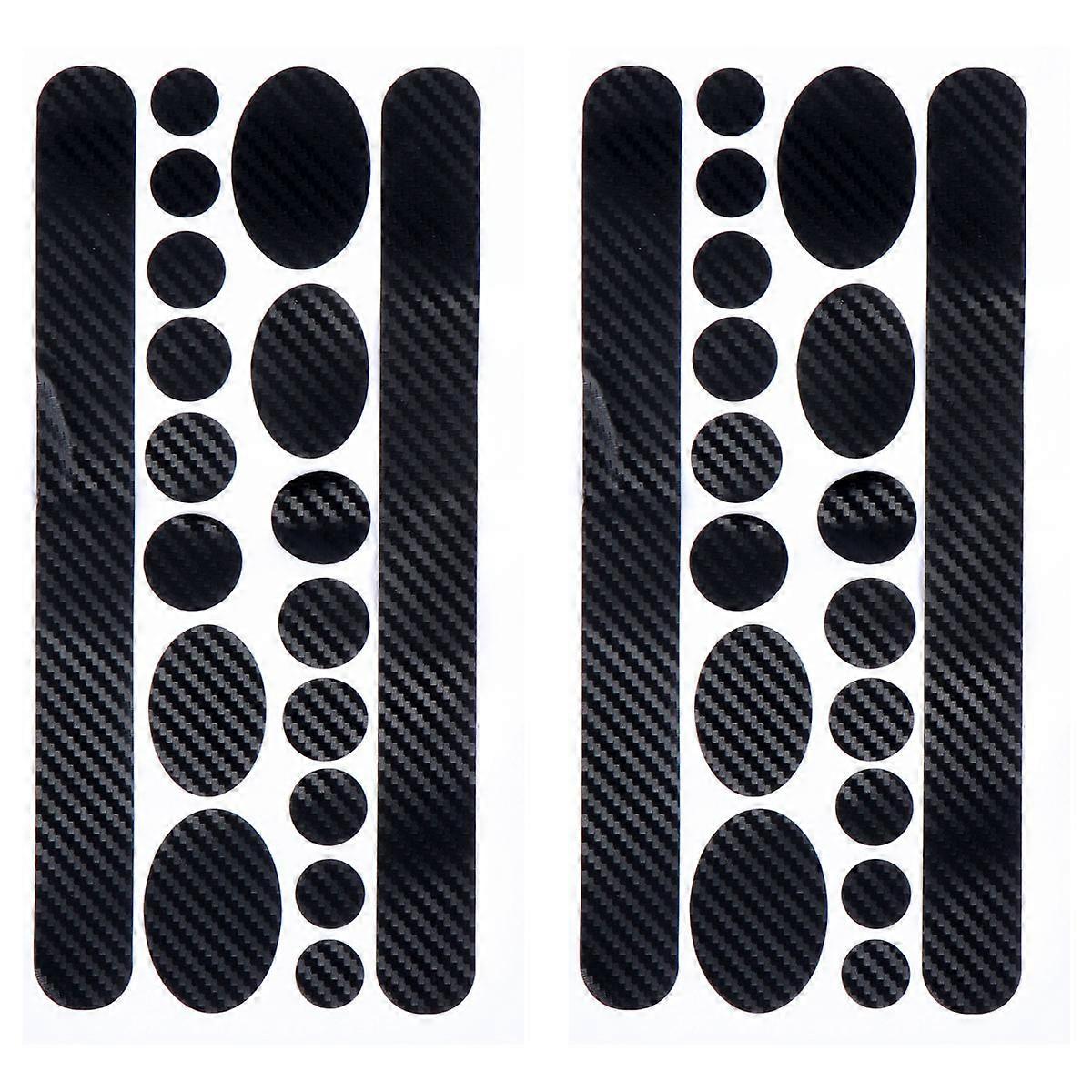 Black Bike Frame Covers 2 Sheets Stickers for Protective Use