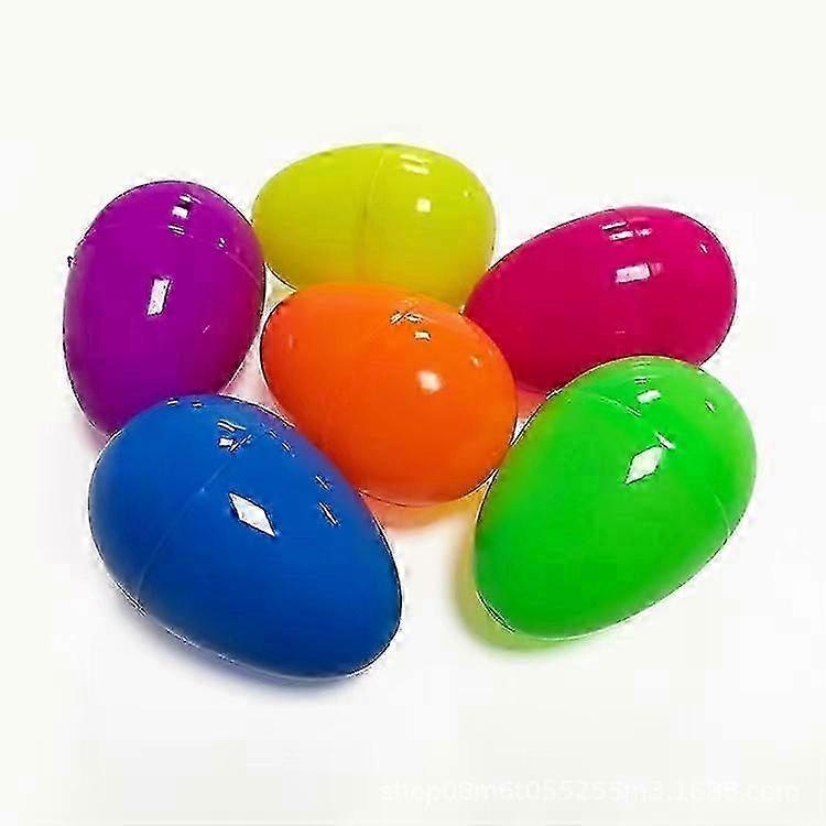 25-26 60 Pieces Plastic Easter Eggs Empty Surprise Eggs Hunt Assorted Color Mini Easter Eggs