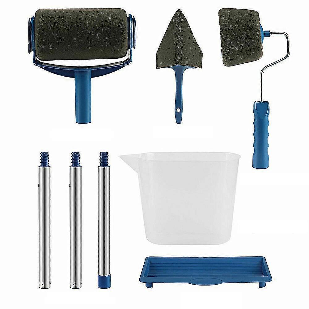 Paint Fillable Brush Seamless Roller Set With Extendable Pole 26-27s