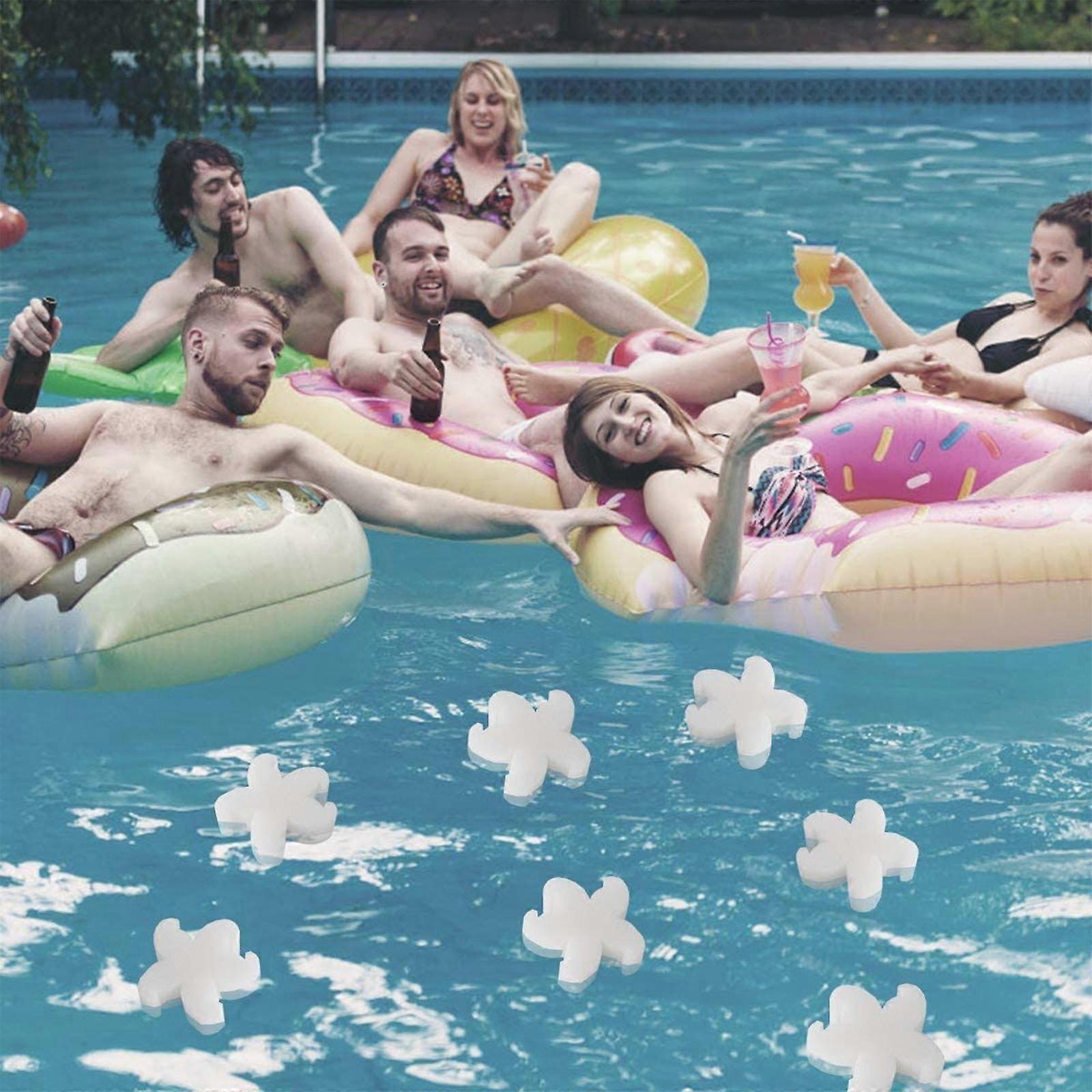 Pool Filter Sponge for Oil Absorbing in Swimming Pool 6Pcs White Pack