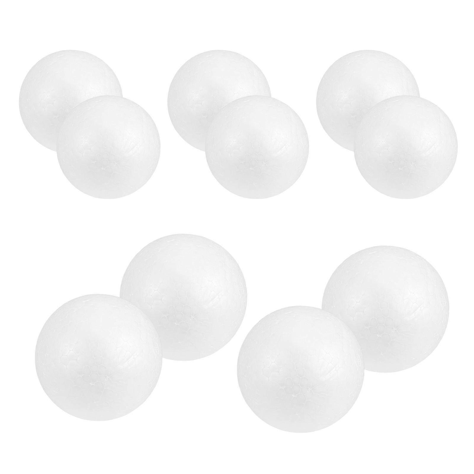 Solid White Ball Craft Material for Children DIY 20Pcs Decoration