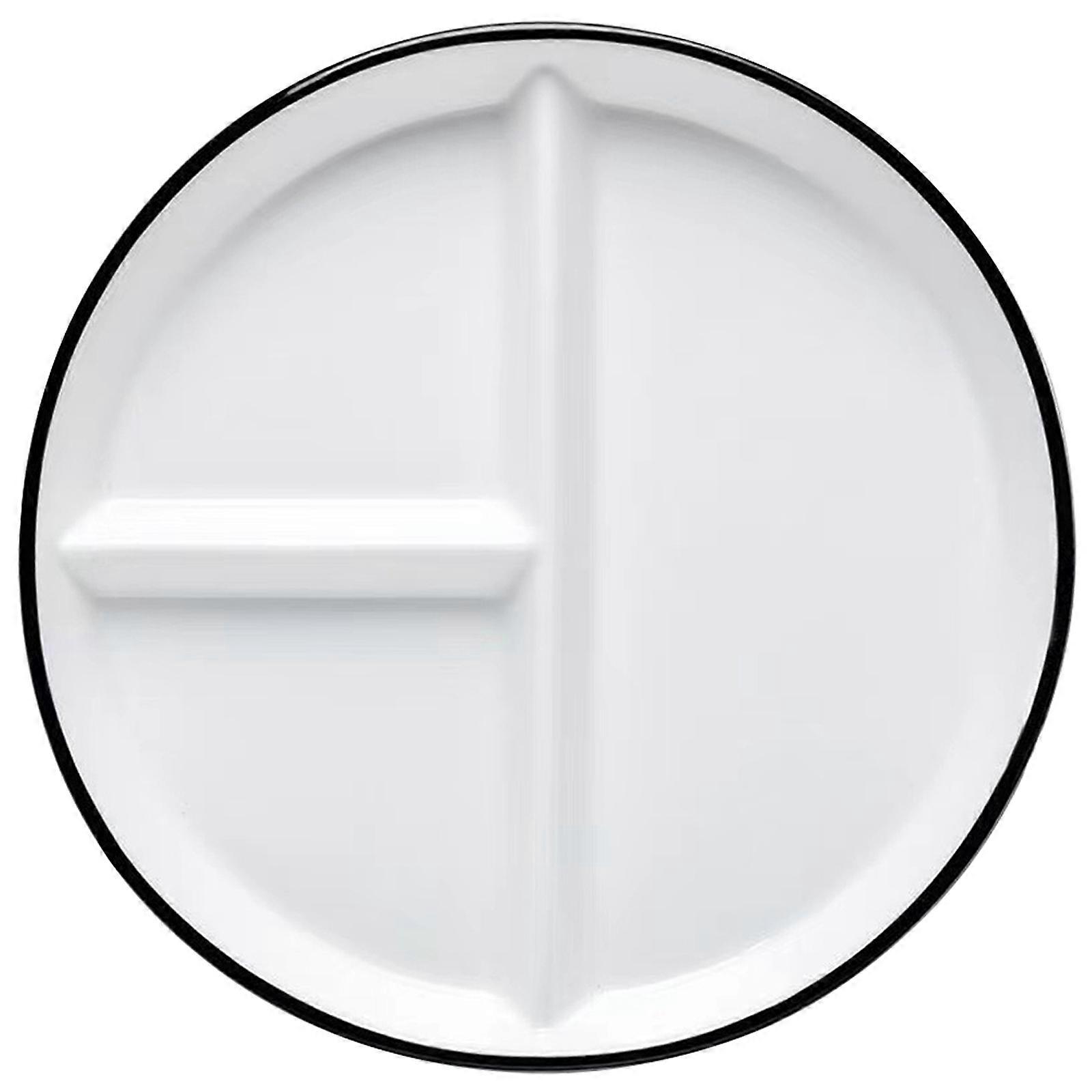Divided Plates Ceramic Dinner Plate for Food Serving Ceramic Plate