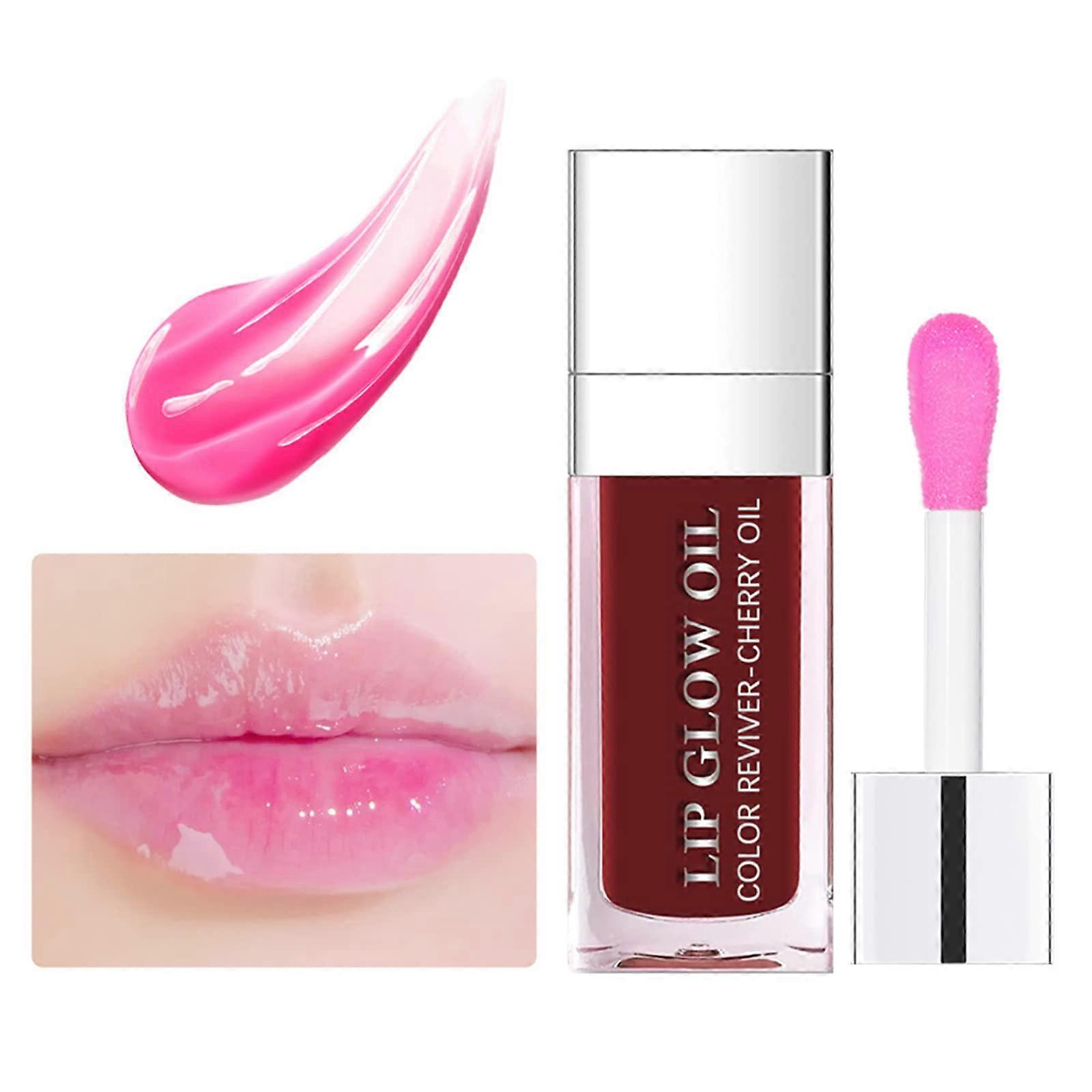 Plumping Lip Oil Hydrating Gloss for Dry Lips with LongLasting Moisture 03 Raspberry