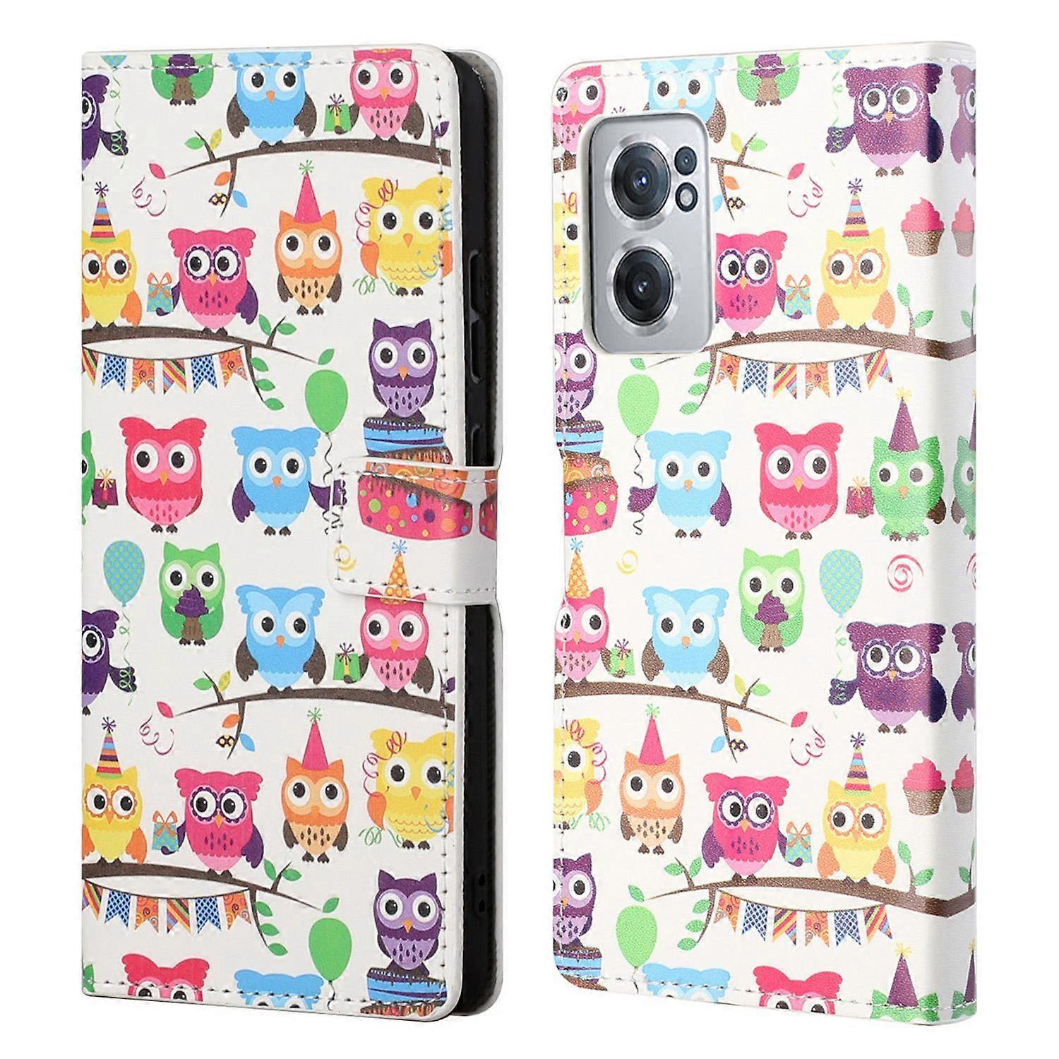 Pattern Printing Leather Case for OnePlus Nord CE 2 5G,Full-Protected Cover Shell with Wallet Stand