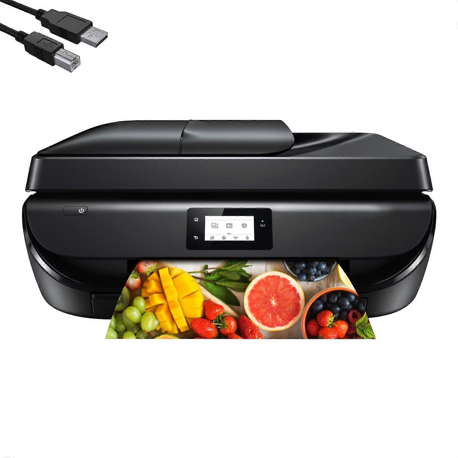 Compact AllinOne Inkjet Printer with Wireless Mobile Printing and Borderless Photo Printing