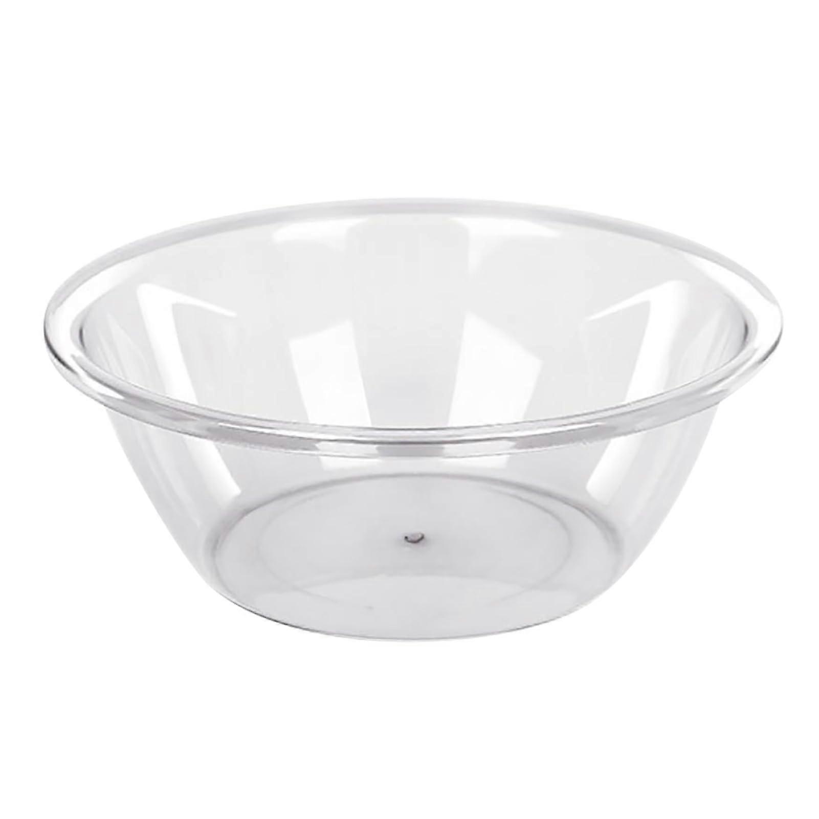Transparent PET Wash Basin Thickened Round Design for Household MultiPurpose Use, Large Clear