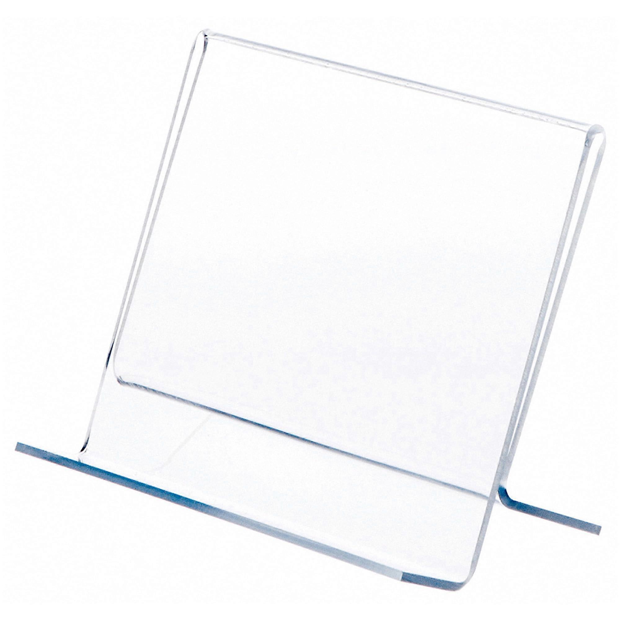 Acrylic Display Stand for Single CD Case, Clear Compact Holder Easel, 6x3x4.5 Inch, 2 Pack