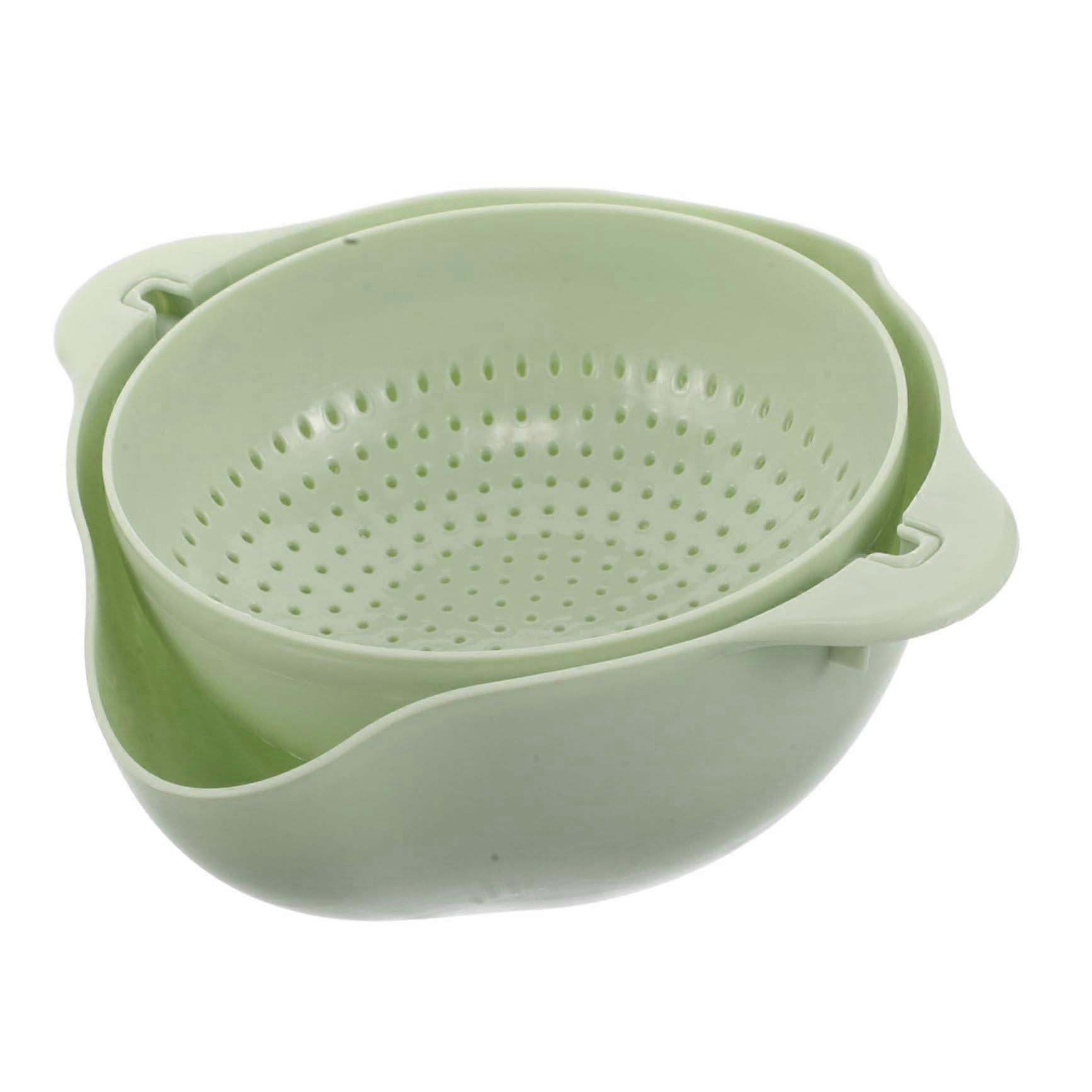 Large Capacity 2 Layer Kitchen Colander Vegetable Fruit Strainer Multipurpose Washing Basket