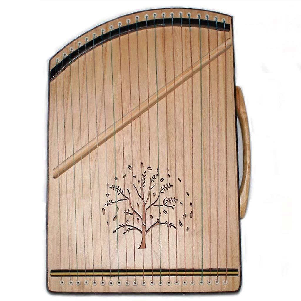 Portable 21 String Guzheng Finger Trainer with Accessories, Lightweight Travel Size Practice Kit