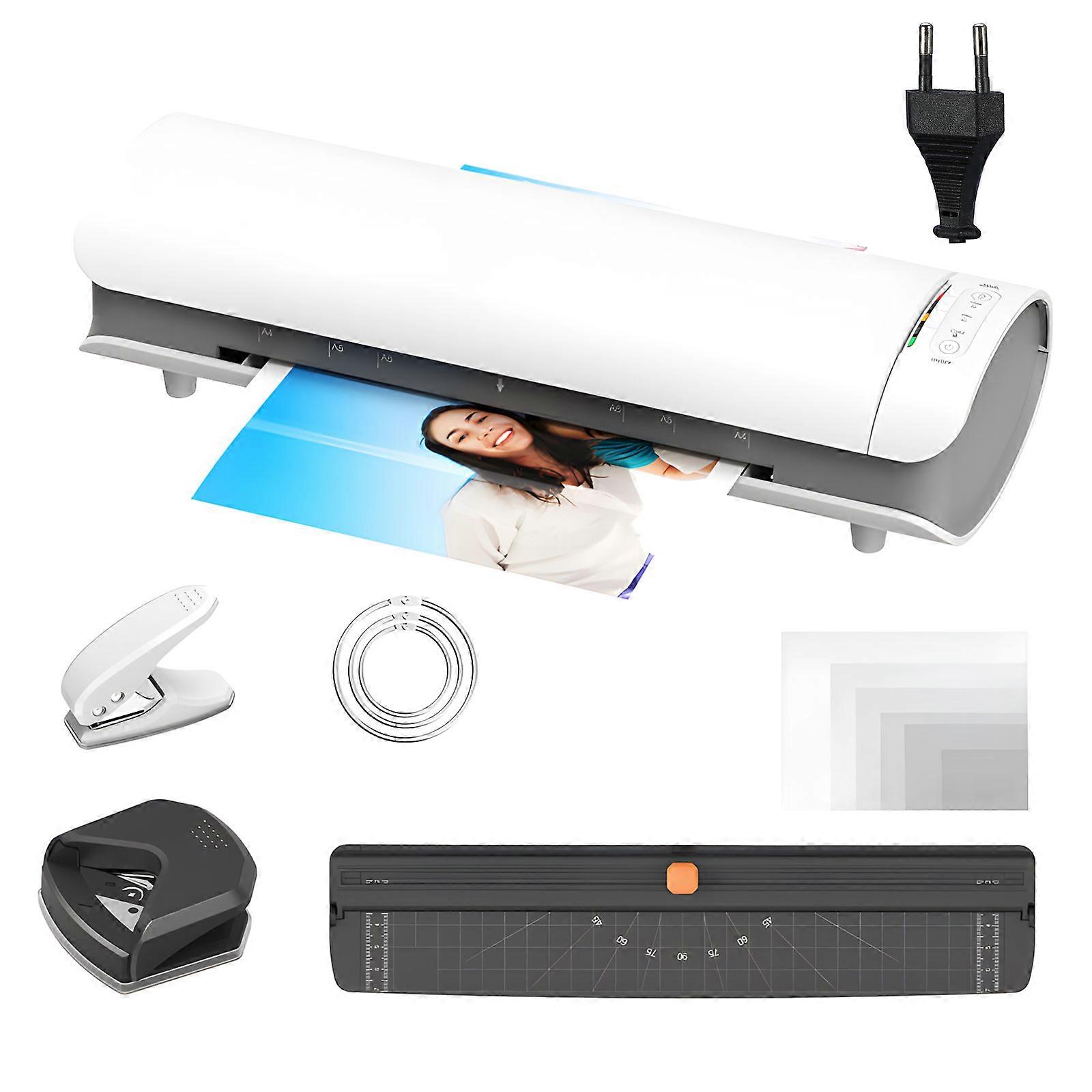 Transportable Laminator Set Including Cutter Hit and Corner Circuit for Comprehensive Office Solution Multicolor